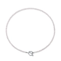 Elegante collana di perle naturali d'acqua dolce con chiusura OT in argento - Argento 925 / Perla d'acqua dolce