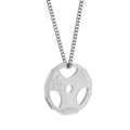 Halterplaat ketting voor heren met Live Fit en Rawness gravure van roestvrij staal - Alleen Hanger (Zonder Ketting) / Zilverkleur Zonder Steen (Hanger Alleen)