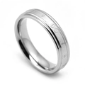 Chinese stijl zilveren titanium stalen ring met unieke gegraveerde symbolen - US 5 / Zilver