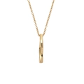 Collana con ciondolo a pilastro ritorto in oro 18 carats lucido su catena sottile - Pendente Singolo Oro (Senza Catena)