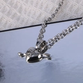 Titanium steel heart pendant necklace with cupid's arrow and star engraving detail - Pendant with Chain