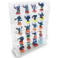 Clear acrylic wall-mounted display case with 4 shelves for toys and collectibles - 5 Tier Clear Wall Mounted