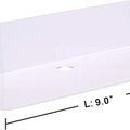 Mensola a muro galleggiante in acrilico bianco, variante da 9,0 pollici per la casa - 23x9x6cm / Bianco