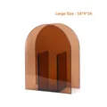Amber acrylic arch vase for home decor large size 18x9x26cm minimalist geometric design - Tortoiseshell Amber Large / 18*9*26cm