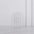 Minimalist transparent acrylic arch vase for dried flowers and home geometric decoration - Large Transparent / 18*9*26cm