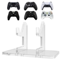 Support double manette en acrylique transparent pour PS5 et Xbox affichage bureau - Double Position Transparent