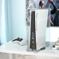 Transparente Staubschutzhülle aus Acryl für die PS5 Konsole im modernen Design - Transparent
