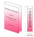 Modern gradient pink acrylic book vase with The Mystery of Growth typography for home decor - Gradient Style B Pink