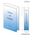Blue and white gradient book-shaped acrylic vase with a 40mm thick side profile - Gradient Style A Blue
