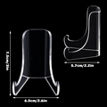 Espositore in acrilico trasparente alto 7,5 cm per piatti e oggetti d'arte - Piccolo