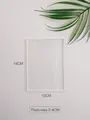 Transparent acrylic board with vertical ripple texture for DIY painting, 14x10x0.4cm - Fine Stripe 10*14cm