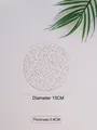 Clear acrylic round ripple board with hammered texture 15cm diameter 0.4cm thickness - Water Ripple Round 15cm