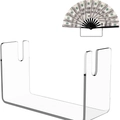 Supporto per ventagli in acrilico trasparente con scanalature a U per ventagli pieghevoli - Stile Trasparente a Forma di U (133) / Trasparente