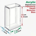 Acrylic magnetic display case for Japanese Small Booster Box with dimensions 14x7.5x4.4cm - Inner Diameter 14*7.5*4.4cm (5mm)