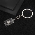 Porte-clés tarot en émail avec motif Le Soleil et finition métallique premium - Le Soleil Tarot Porte-clés