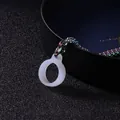 Rainbow metal chain necklace with white silicone ring connector for electronic devices - 3.0mmx70cm Colorful Pearl Chain / White Ring