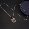 Colgante vintage de Buda y demonio con cadena de acero inoxidable para hombre - Buda y Demonio (Con Cadena)