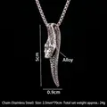 Colgante de cobra gótico en aleación con cadena de acero inoxidable de 70 cm - Serpiente Plegable Con Cadena De Acero
