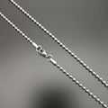 Collar de cadena de bolas de 3mm en acero inoxidable con cierre de langosta - Cadena de Bolas 3mm*61cm Acero (Sin Colgante)