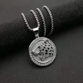 Collana con ciondolo testa di leopardo in argento con diamanti e occhi verdi - Pendant Only (Without Chain) (Argento con occhi verdi)