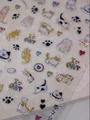 Dettaglio adesivi per unghie 5D olografici a forma di gatto con effetto laser e motivi carini - Gatto Gelatina Laser 3D (JY-0015-Jelly Laser)