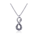 Collana retrò in acciaio inossidabile con pendente a serpente e dettagli a scaglie - Ciondolo Serpente Con Catena