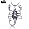 Vintage stainless steel scorpion skull pendant necklace for men with box chain - Pendant Only (Without Chain)