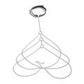 Chaîne de corps punk en cuir PU multicouche avec anneaux en métal argenté et design - Argent (01531)