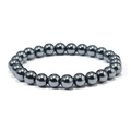 Punk stijl 4-delige set schedel armbanden voor heren met gepolijste hematiet - 8mm Hematiet