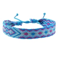 Blue Pink White Rhombus Woven Style (02)