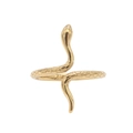 Anello vintage a serpente dorato in acciaio inossidabile con scaglie dettagliate - US 7 / Oro