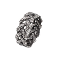 Anello vintage vichingo in acciaio inossidabile intrecciato nodo celtico per uomini - US 7 / Color Acciaio