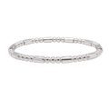 Pulsera de cuentas de plata pulida con perlas redondas y tubos metálicos cilíndricos - Estilo de Cuenta y Tubo (Estilo 3 Acero)