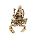 Ciondolo a forma di scorpione retrò in acciaio inossidabile con finitura dorata - Oro Piccolo (Ciondolo Solo (Senza Catena))