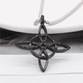 Vintage Viking Celtic Knot pendant necklace for men in black stainless steel finish - Black Color Pendant Only (Without Chain)