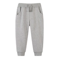 Classic heather gray kids jogger pants with elastic waist and ribbed cuffs - Grey Style (3036) / 6Y (120cm)