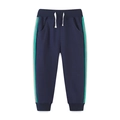 Kinder joggingbroek marineblauw met zijstrepen en trekkoord voor dagelijks gebruik - 6 jaar (120cm) / Diep Marineblauw (3055)