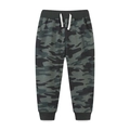 Pantalón de chándal de camuflaje para niño con cintura elástica y cordón para otoño - Camuflaje Verde (3068) / 6 años (120cm)