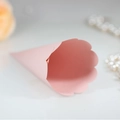 Pink paper cone for wedding confetti with elegant scalloped edge for party DIY - Pink