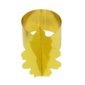 Servilletero hoja de roble dorado brillante para Acción de Gracias y decoración de mesa - 17.8CM / Dorado Espejo