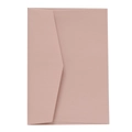 Premium Rosa Perlmutt 150g Papierumschlag mit V-Klappe für Hochzeitseinladungen - Rosa Lang