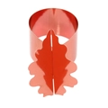 Détail du rond de serviette en papier feuille d'érable rouge pour les tables de fête - 17.8CM / Rouge Pomme Miroir