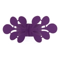 Detailed laser-cut purple napkin ring with intricate floral patterns for weddings - 50 Pieces / Dark Purple