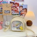 Bolso Ita amarillo pastel con ventana transparente grande y correas versátiles - Amarillo