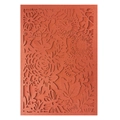 Laser cut rose floral wedding invitation cover in elegant orange red hollow design - Orange Red