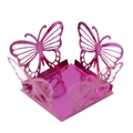 Magenta hollow butterfly candy box with metallic laser cut finish for wedding party favors - Small / Nail Powder