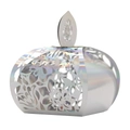 Elegant laser-cut hollow rose gold gift box for wedding candy in pumpkin shape design - Laser Hollow (XTH-433) / Mirror Iridescent