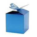 Blauer Schmetterlings-Geschenkkarton mit Metallic-Finish für Hochzeiten und Geburtstage - 6*6*10CM / Reflektierendes Blau