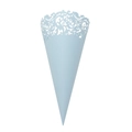 Cono di carta azzurro tagliato al laser per petali di nozze e coriandoli festivi - 120g / Blu Chiaro
