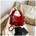 Sac à main chic rouge à motif crocodile avec poignée ronde et breloque clé mode - Avec Pendentif / Rouge